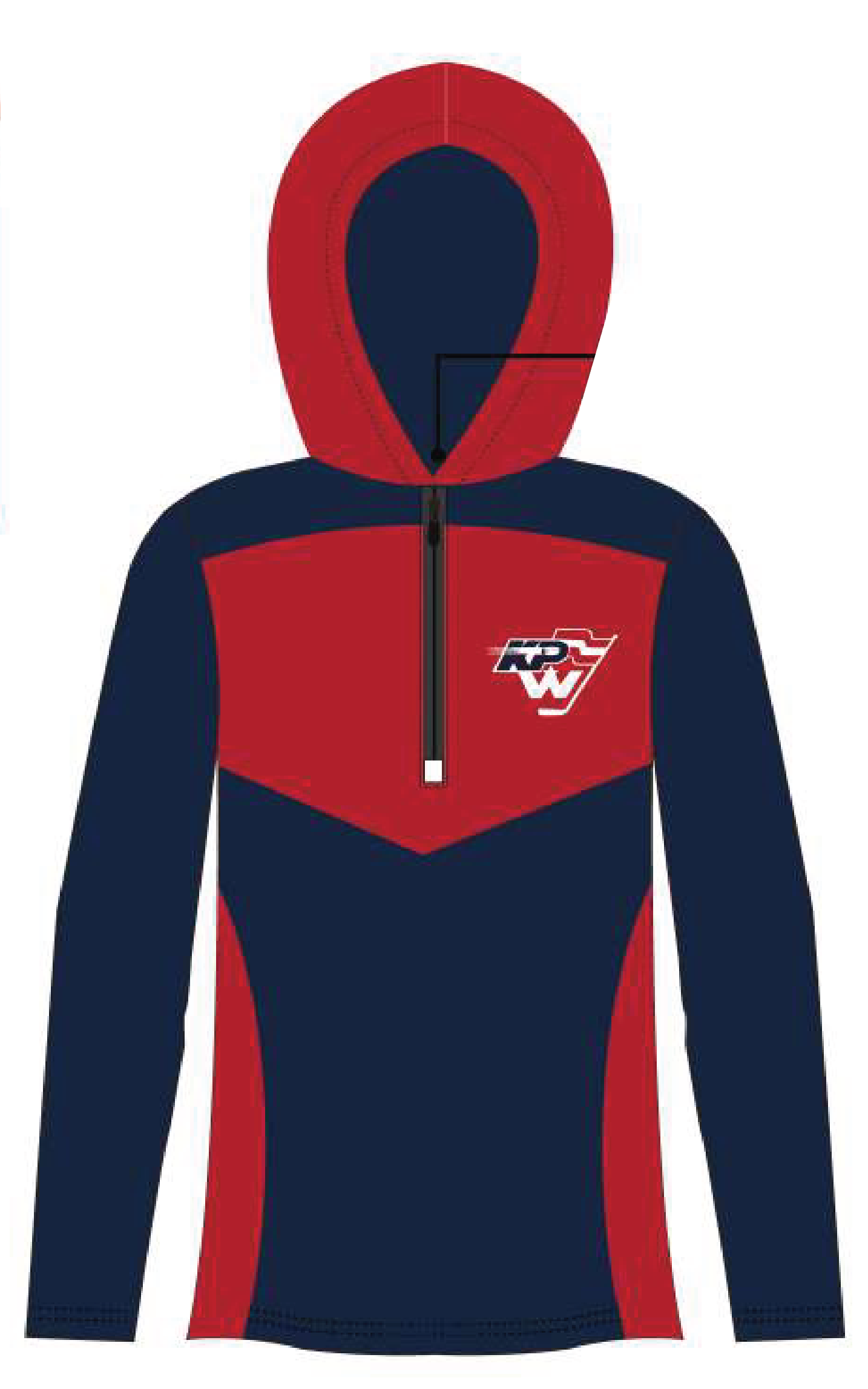 HOLIDAY PRE ORDER KPW HOODED 1/4 ZIP