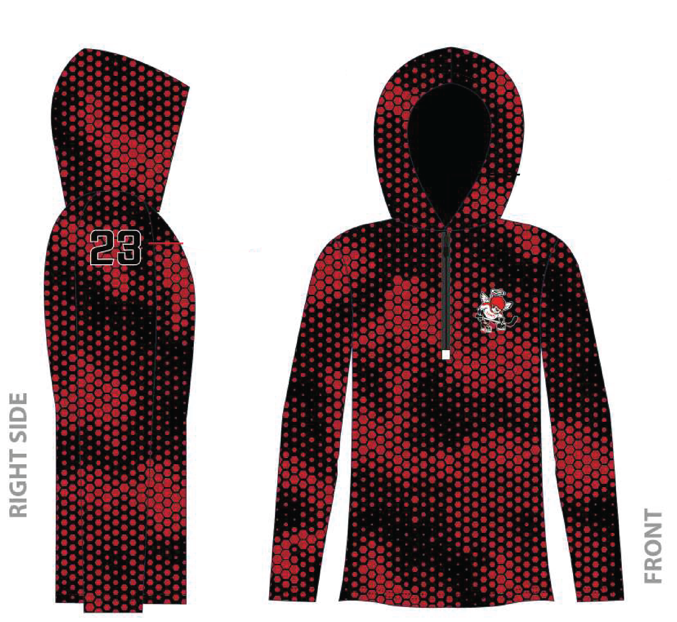 HOLIDAY PRE ORDER TCS SAINTS HOODED 1/4 ZIP