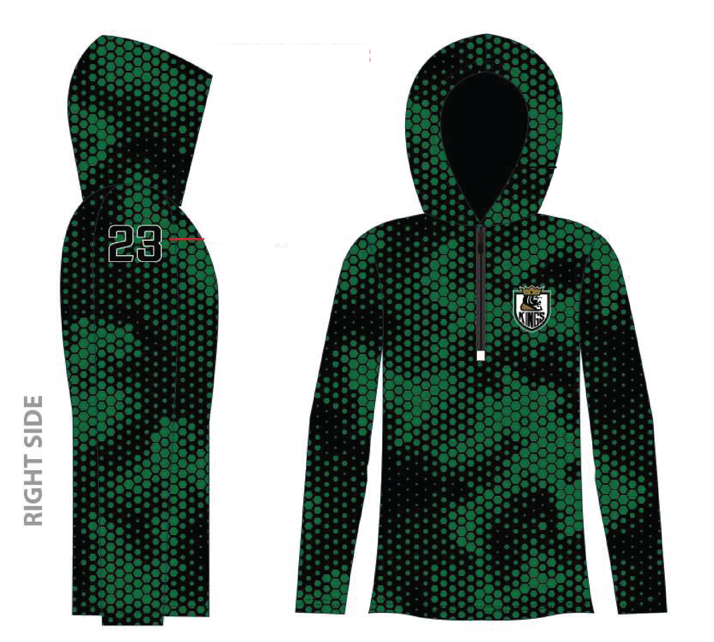 HOLIDAY PRE ORDER SSK KINGS HOODED 1/4 ZIP