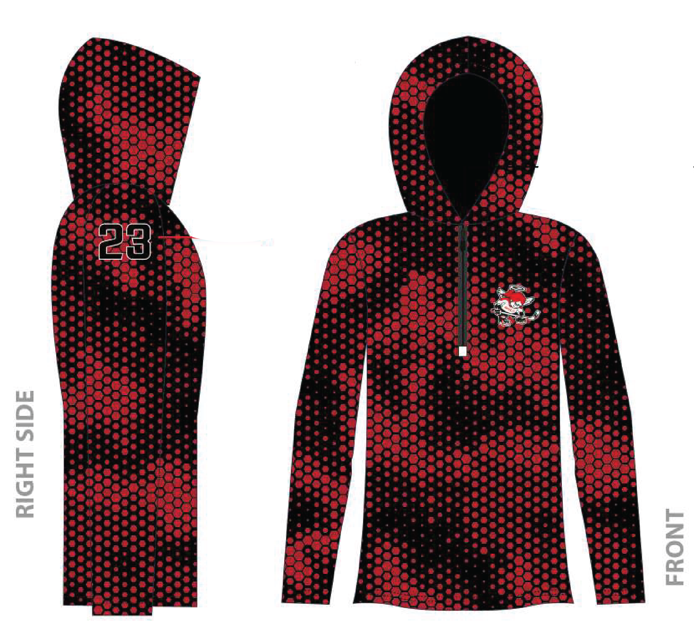 HOLIDAY PRE ORDER TCS *ANGELS* HOODED 1/4 ZIP