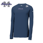 MM SHARKS NIKE Dri-Fit LS TEE