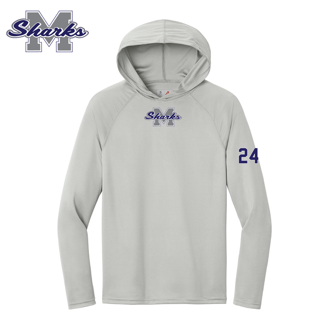 MM SHARKS A4 HOODED LONG SLEEVE