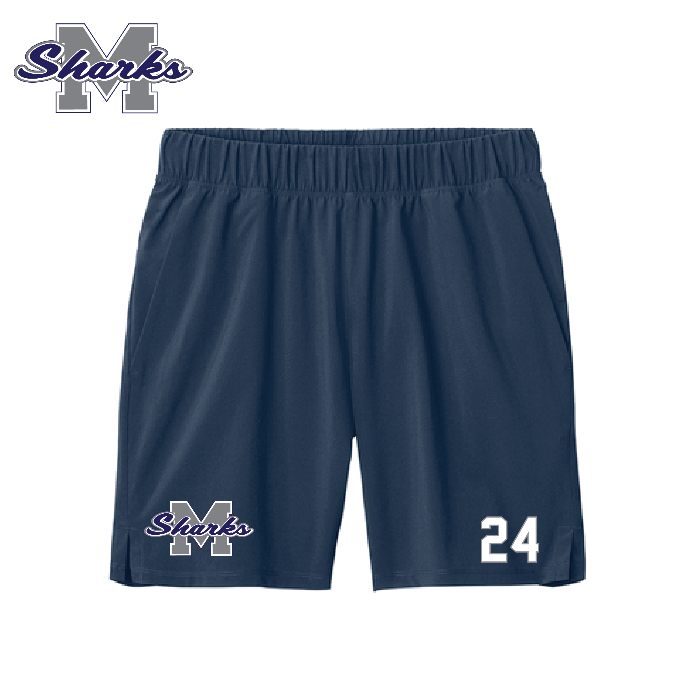 MM SHARKS SPORT-TEK SHORT