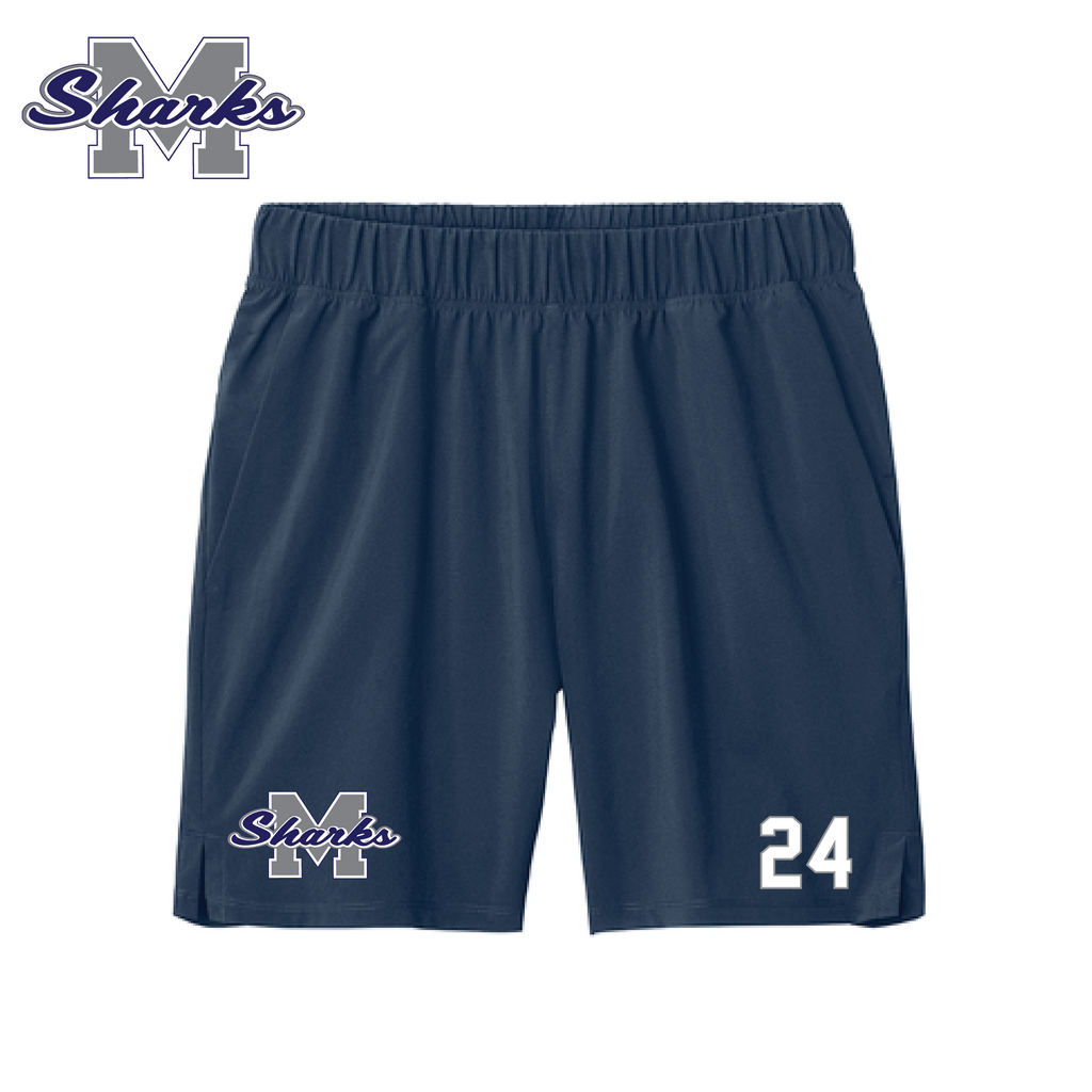 MM SHARKS SPORT-TEK SHORT